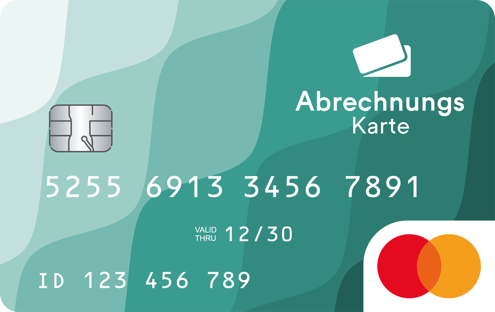 Abrechnungskarte: Mastercard ohne Namen, mit Karten-ID